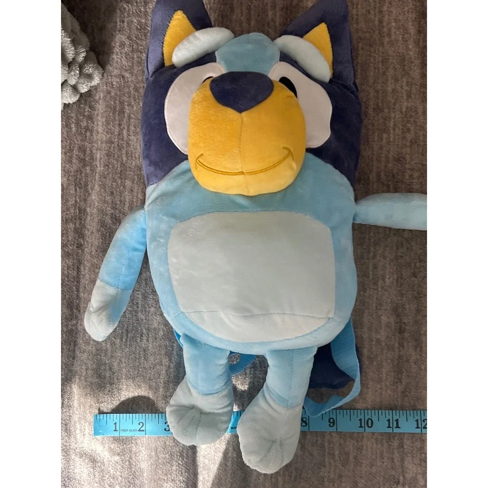 Bluey Plush Backpack Kids Fun Blue Dog Character Bag Accessory Innovations NWT‎